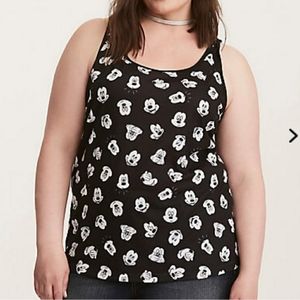 Torrid Mickey Mouse Tank Size 1